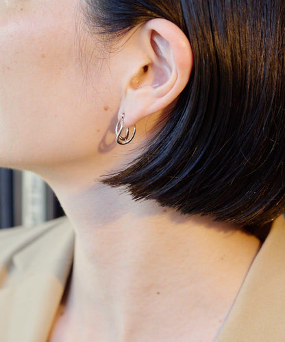 許願骨圓環耳環