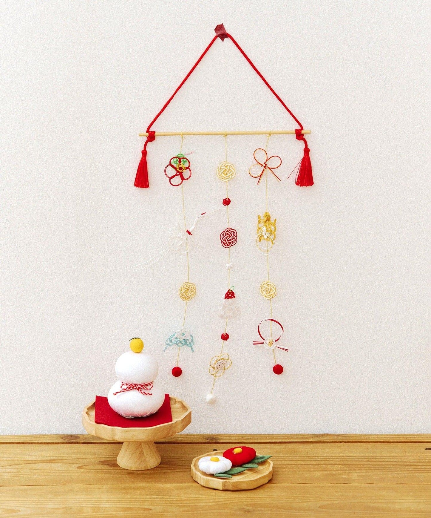 ちりめんの鏡餅/正月のお飾り