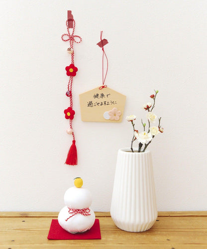 條紋花瓶/新年裝飾