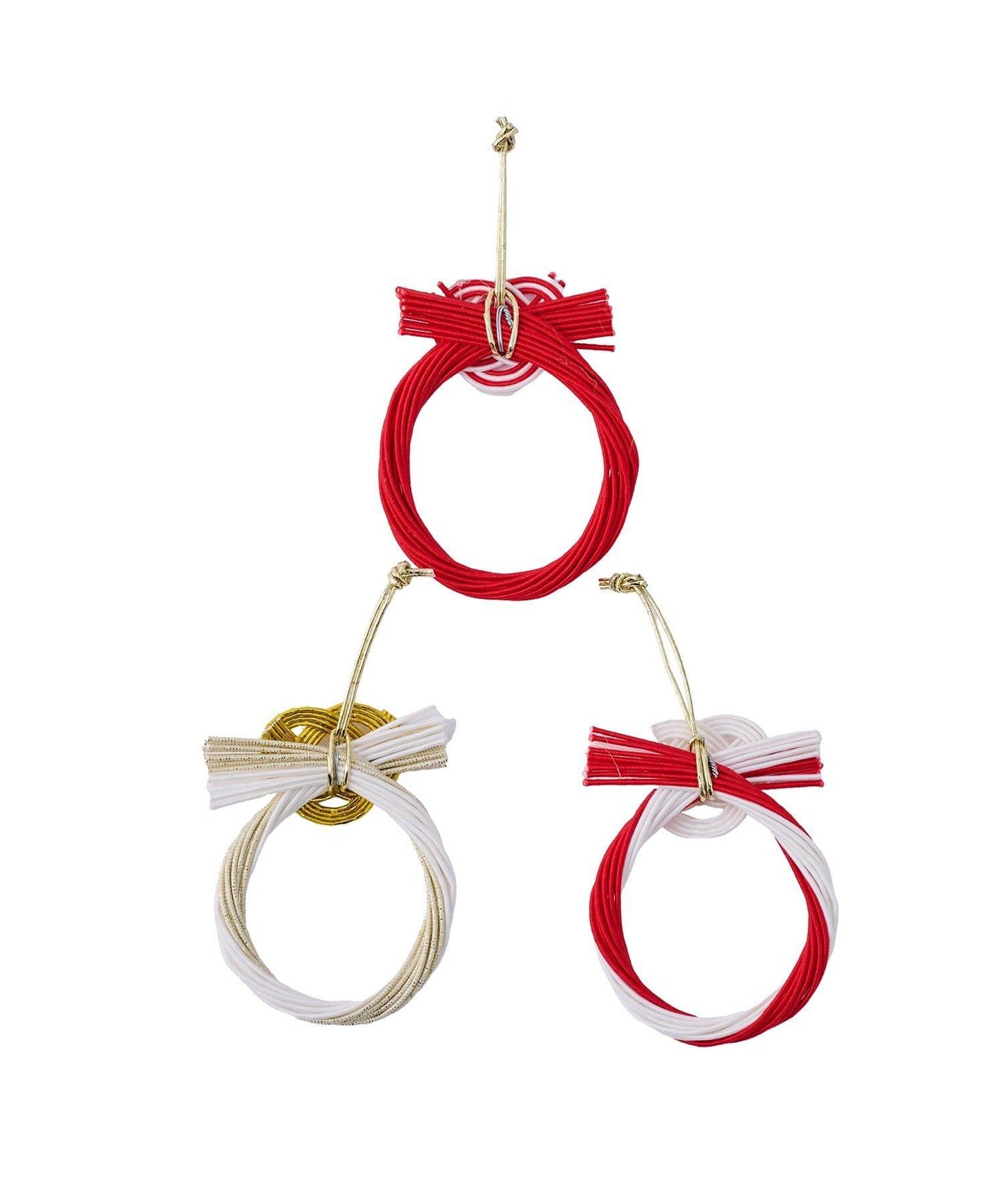 しめ縄水引飾り3個セット/正月のお飾り