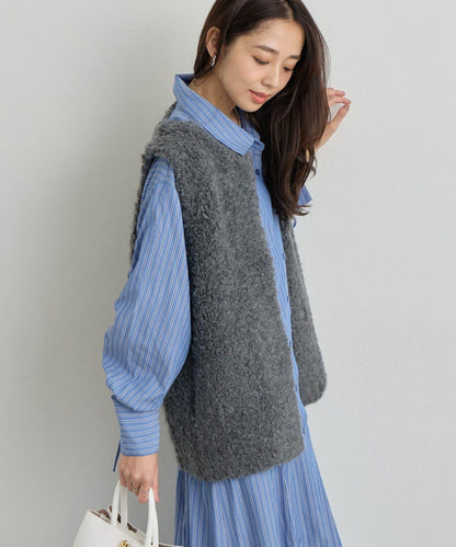 《主役級單品》羊毛感針織背心