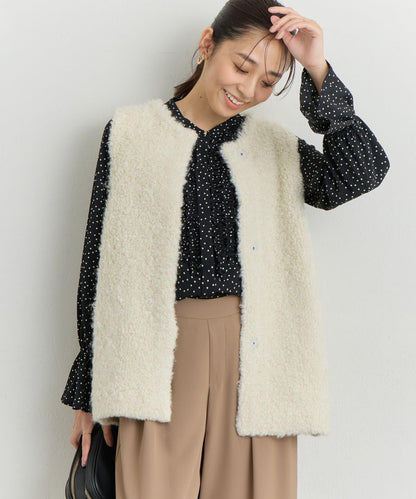 《主役級單品》羊毛感針織背心