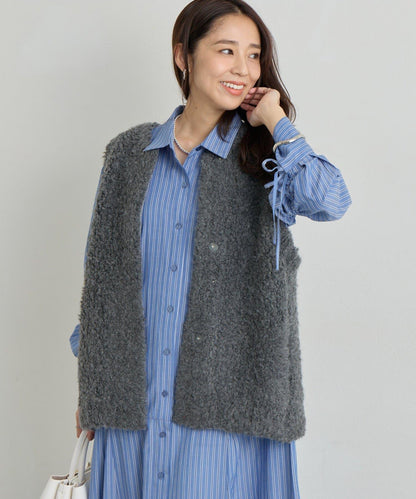 《主役級單品》羊毛感針織背心
