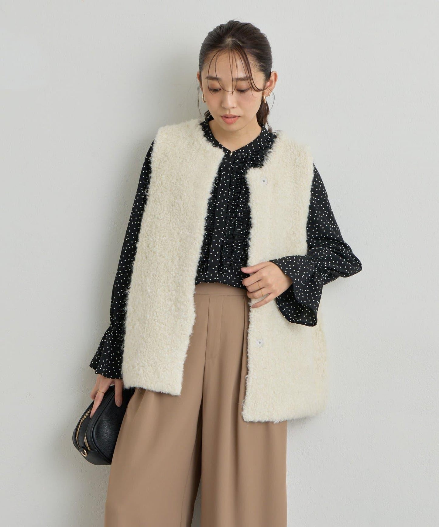 《主役級單品》羊毛感針織背心