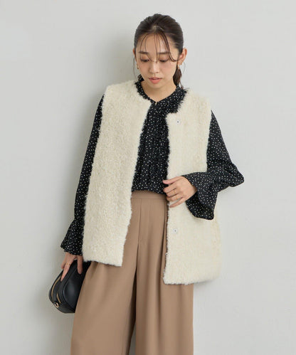 《主役級單品》羊毛感針織背心