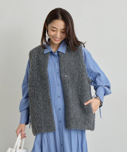 《主役級單品》羊毛感針織背心