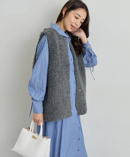 《主役級單品》羊毛感針織背心