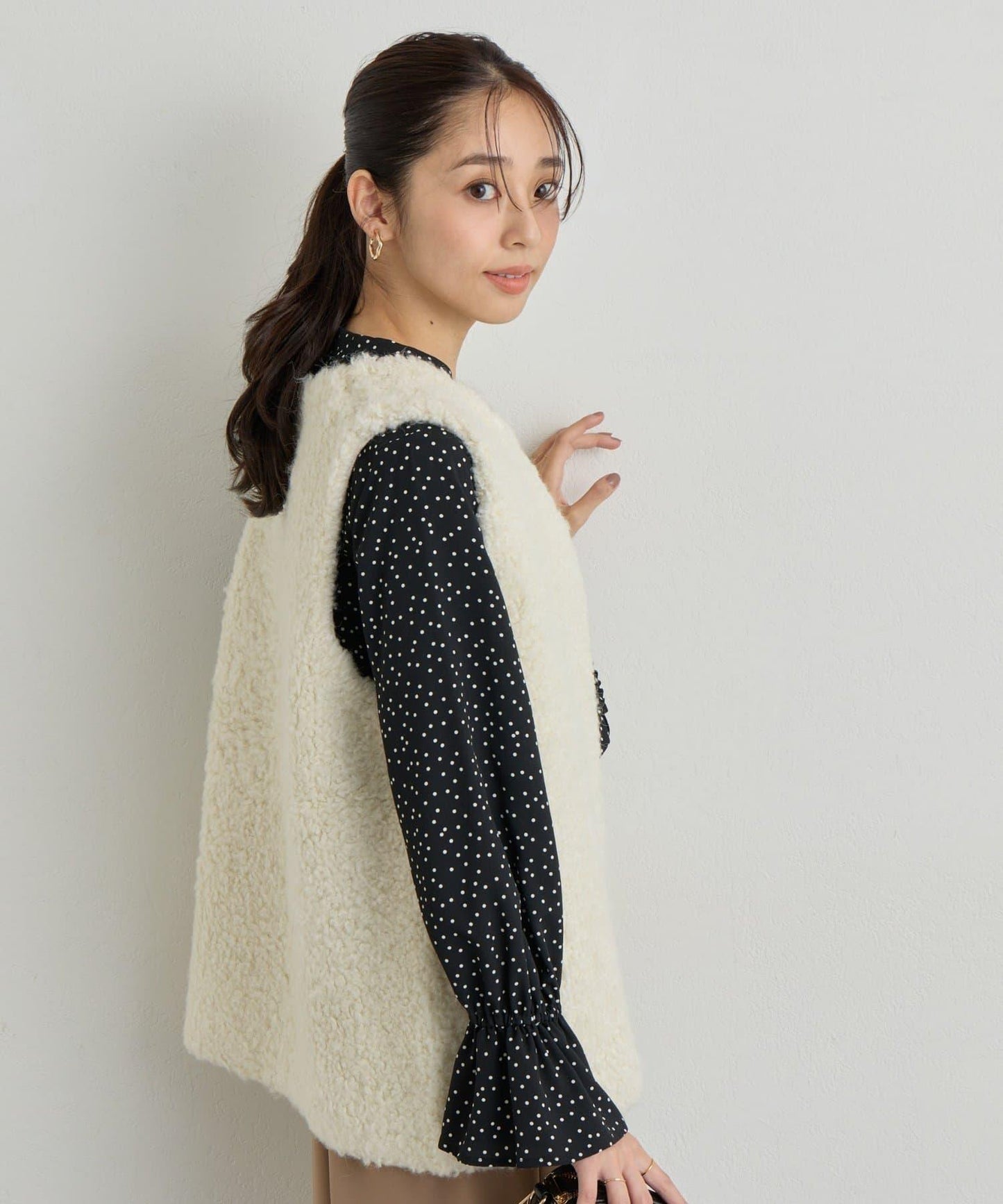 《主役級單品》羊毛感針織背心