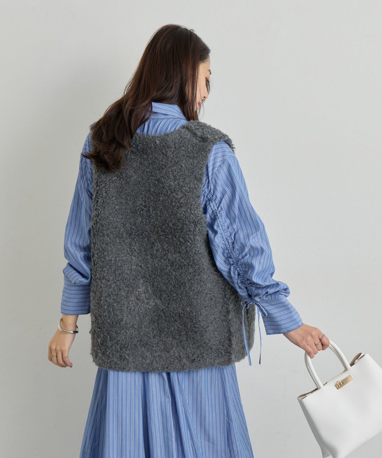 《主役級單品》羊毛感針織背心