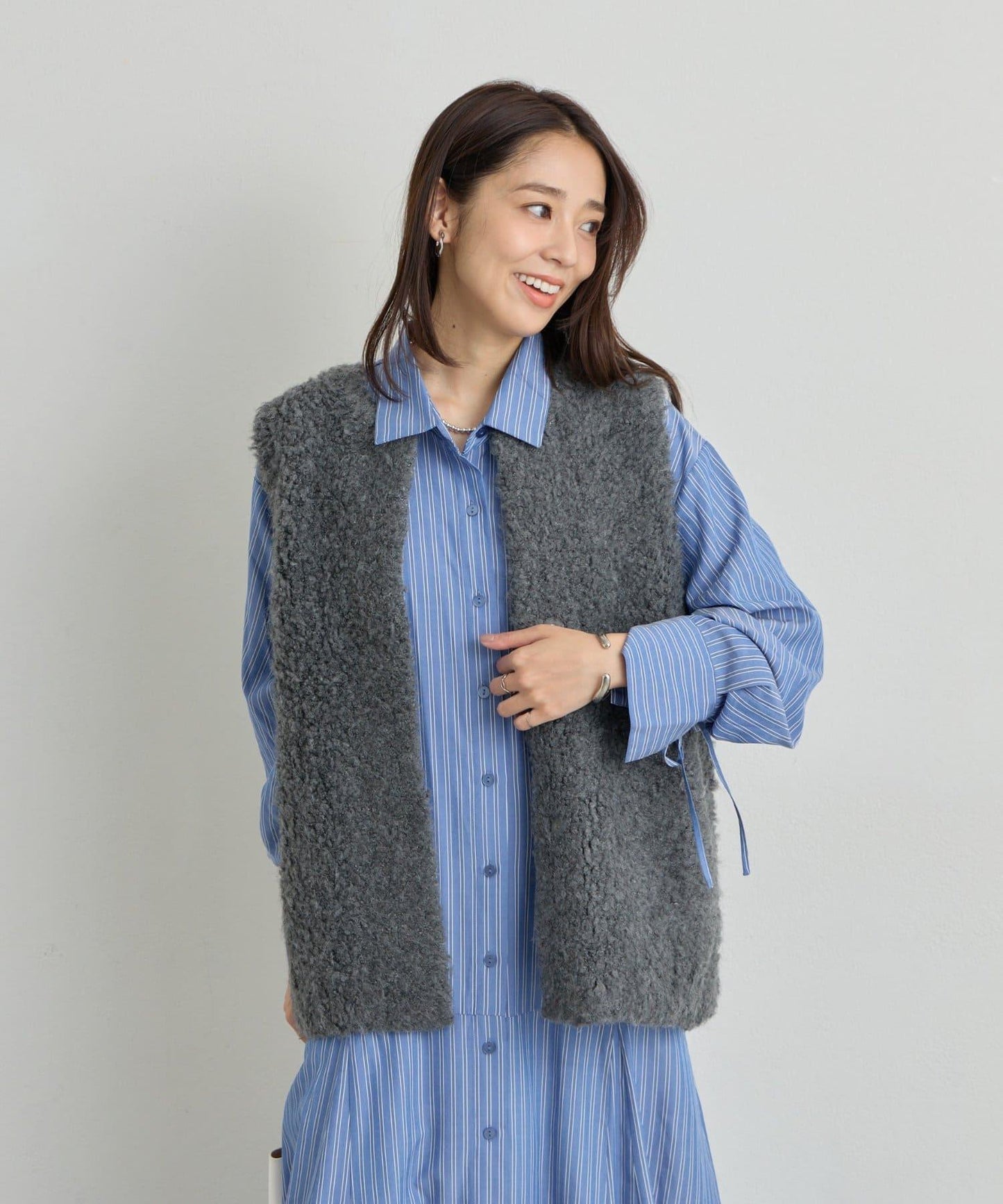 《主役級單品》羊毛感針織背心