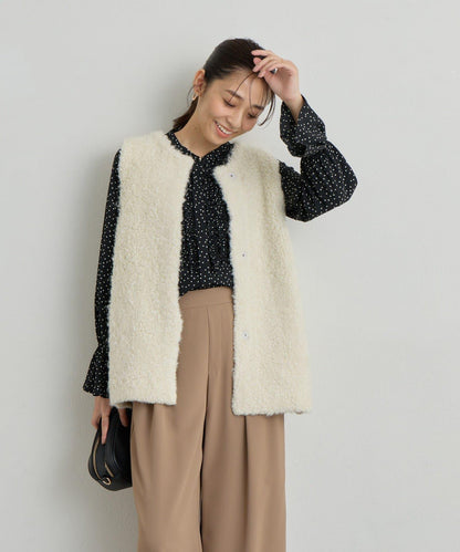 《主役級單品》羊毛感針織背心