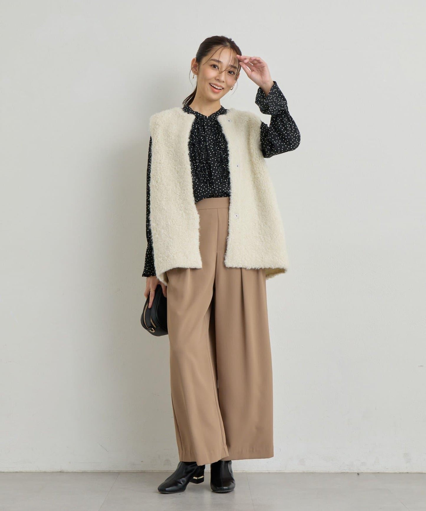 《主役級單品》羊毛感針織背心