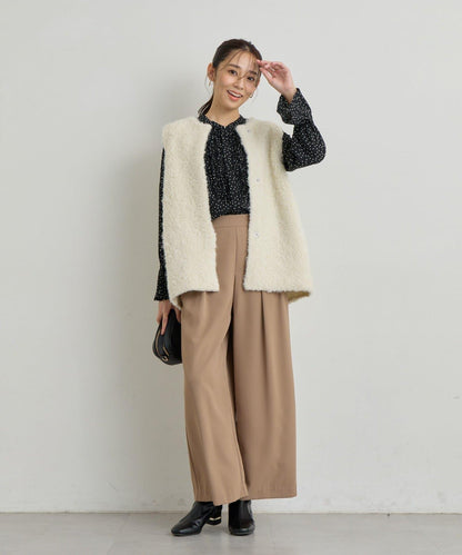 《主役級單品》羊毛感針織背心