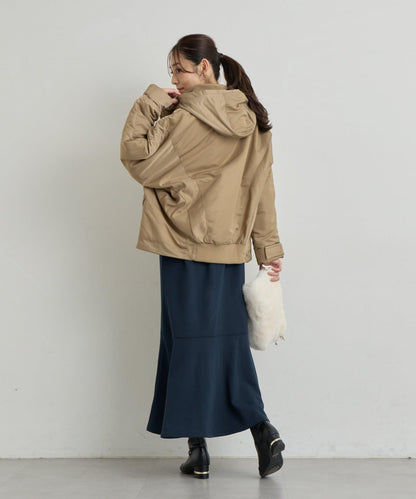 大人休閒風尼龍中棉連帽MA-1夾克