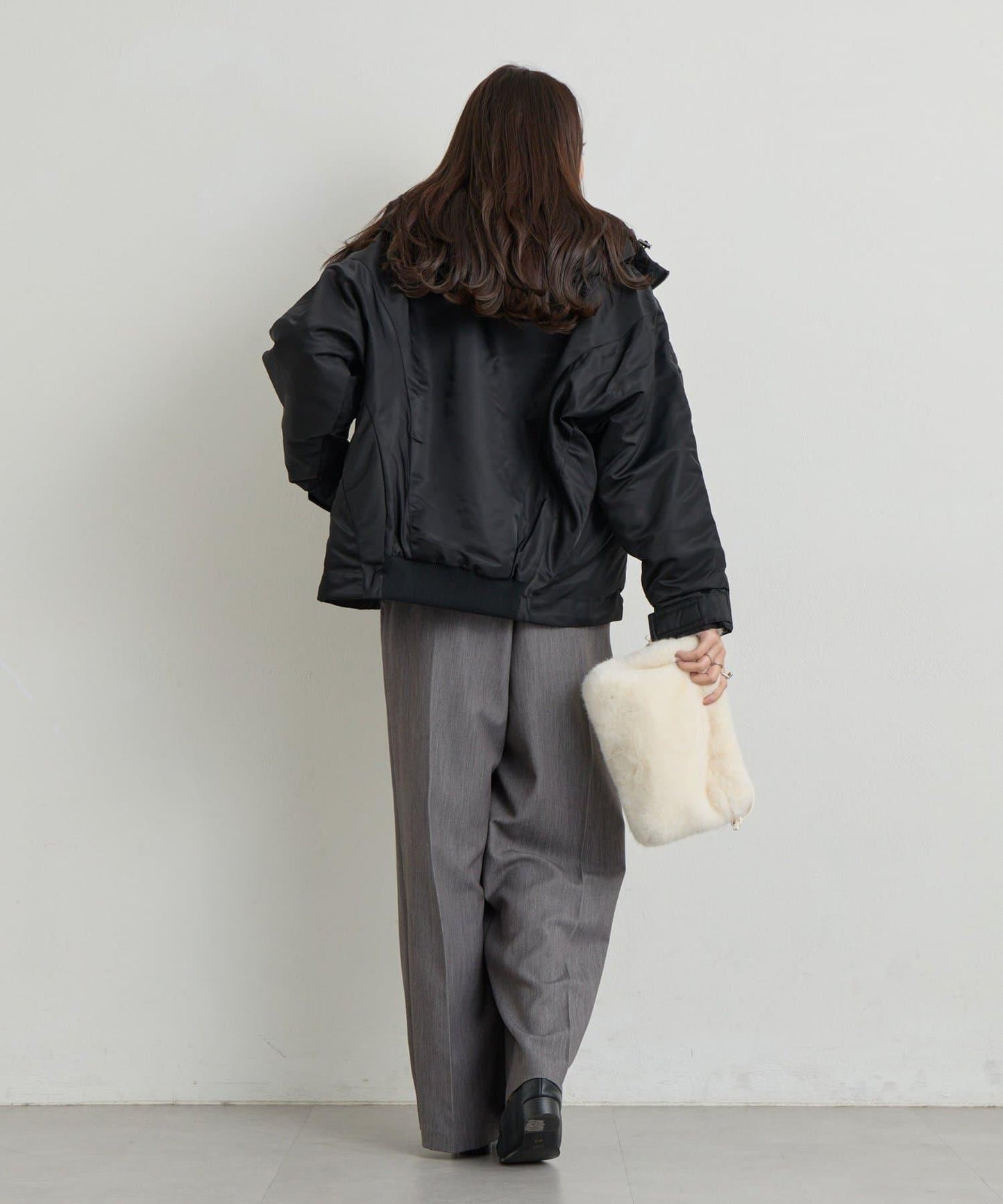 大人休閒風尼龍中棉連帽MA-1夾克