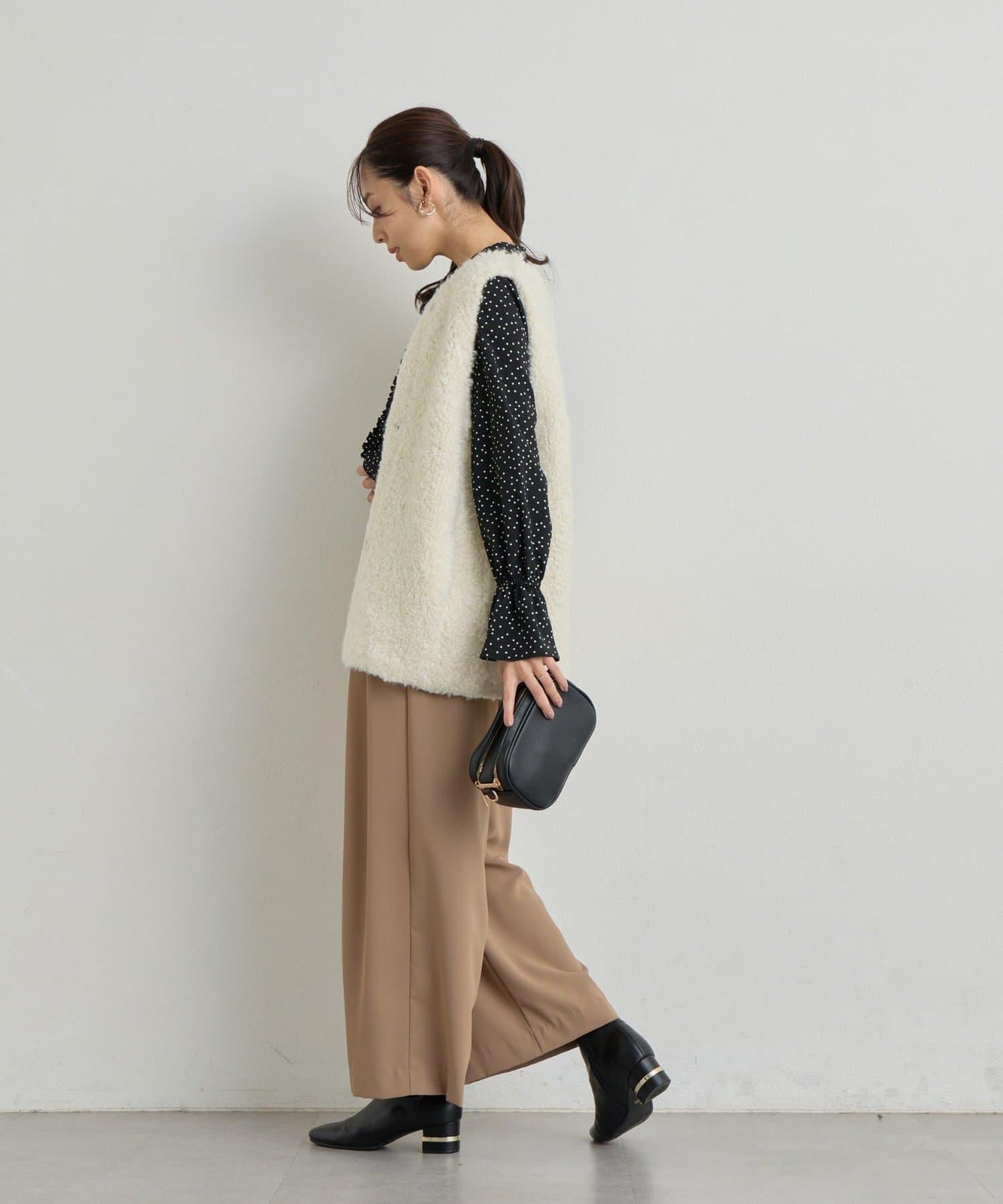 《主役級單品》羊毛感針織背心