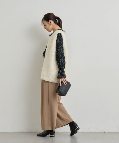 《主役級單品》羊毛感針織背心