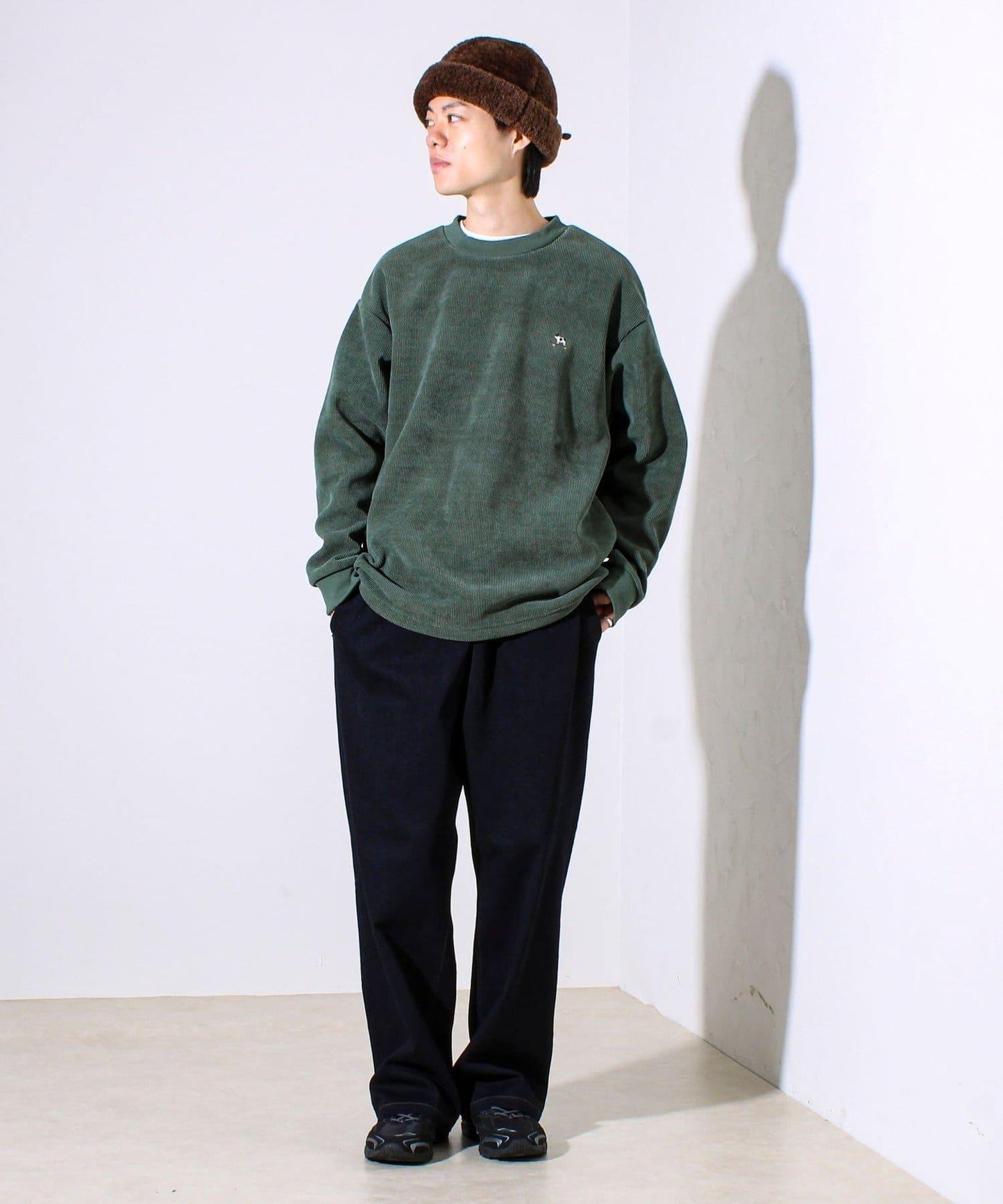 【經典法蘭絨系列】絨面粘合套頭衫