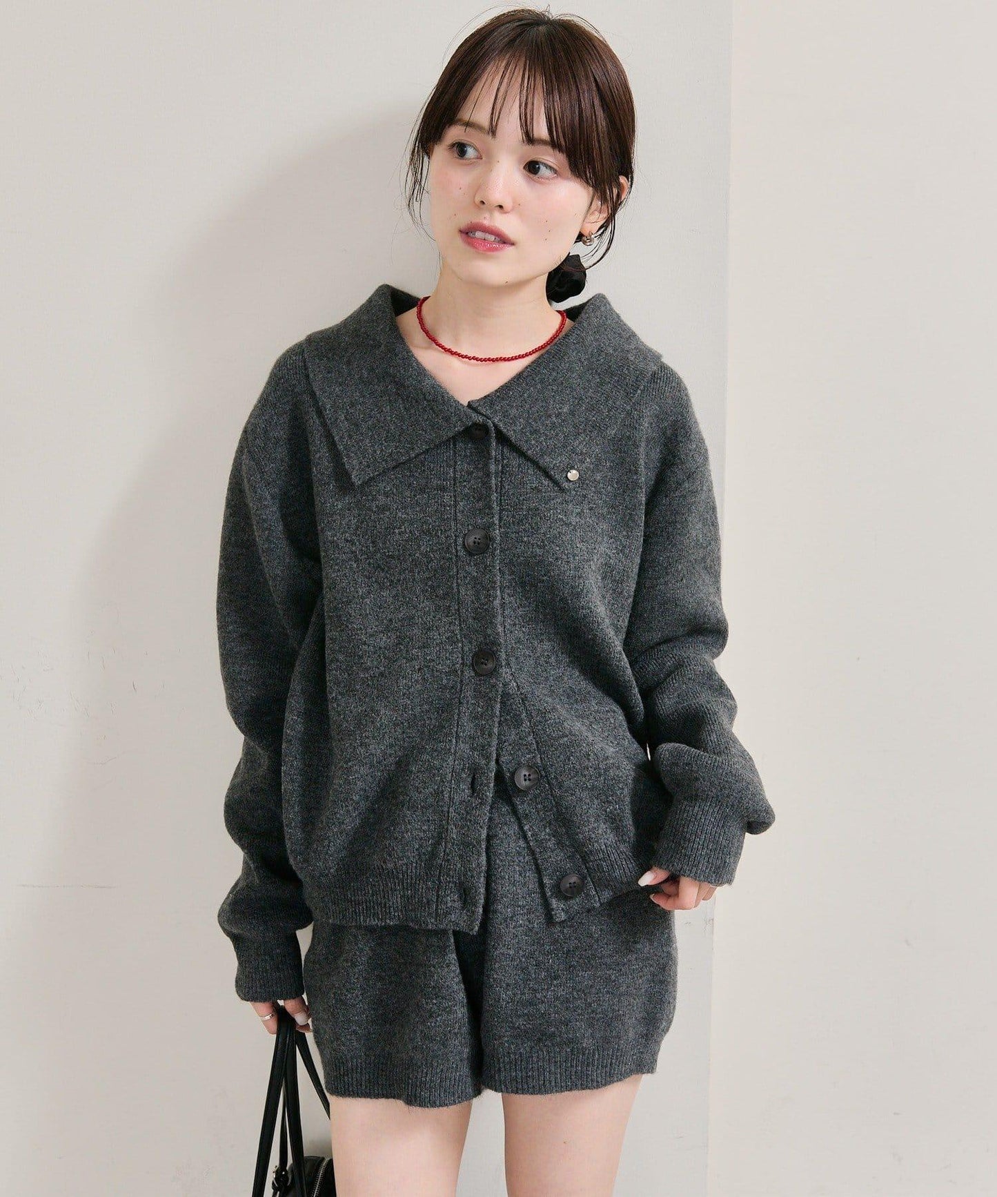 限時特惠!! 今日23:59截止 帶裝飾牌針織褲