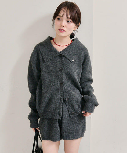 限時特惠!! 今日23:59截止 帶裝飾牌針織褲