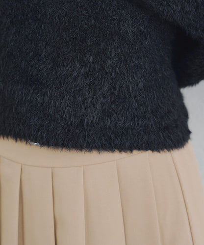 【2件套】吊帶+蝴蝶結羽毛針織衫