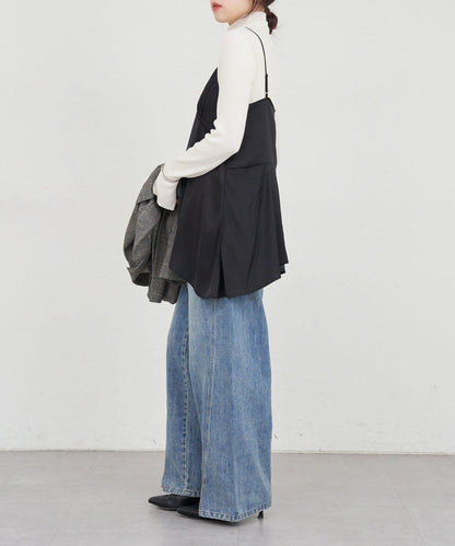 不規則下襬吊帶背心