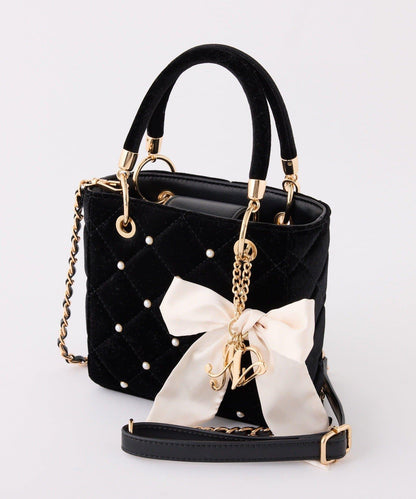 帶吊飾絎縫鉚釘迷你包