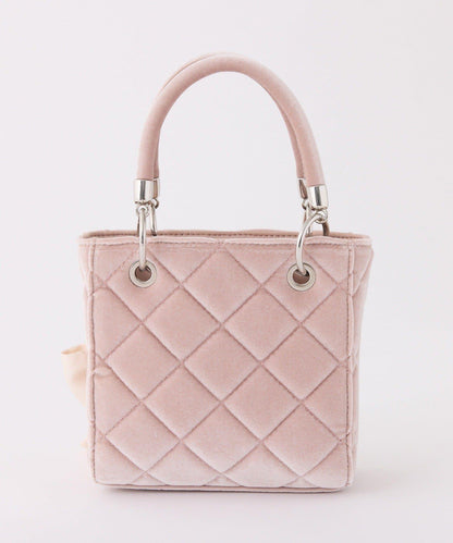 帶吊飾絎縫鉚釘迷你包