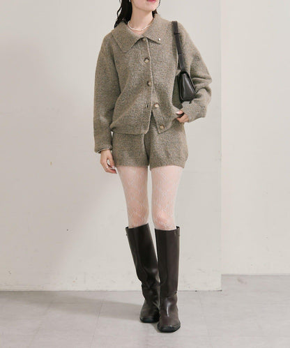 限時特惠!! 今日23:59截止 帶裝飾牌針織褲