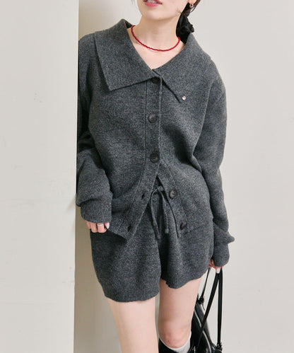 限時特惠!! 今日23:59截止 帶裝飾牌針織褲