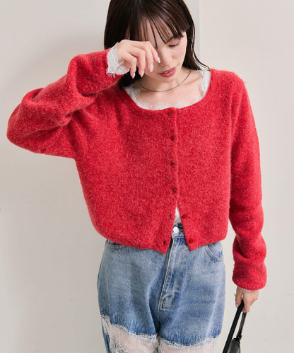 方領蕾絲長袖T恤