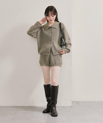 限時特惠!! 今日23:59截止 帶裝飾牌針織褲