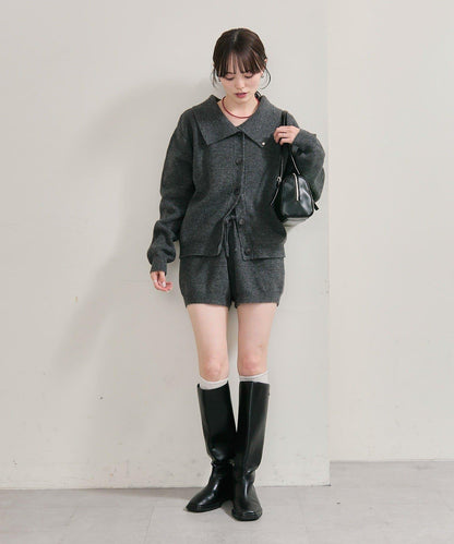 限時特惠!! 今日23:59截止 帶裝飾牌針織褲