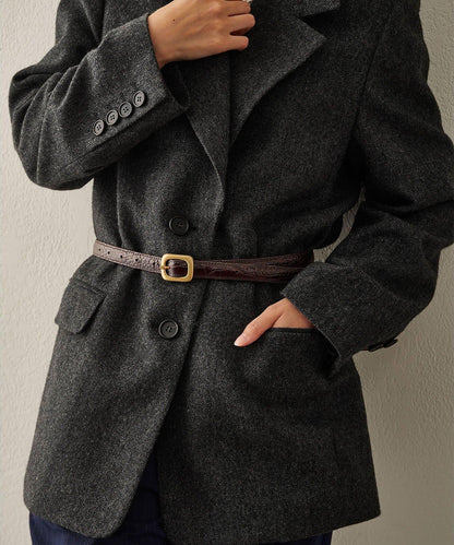 【Hoaw.】壓紋細腰帶