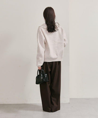 帶領片針織開衫