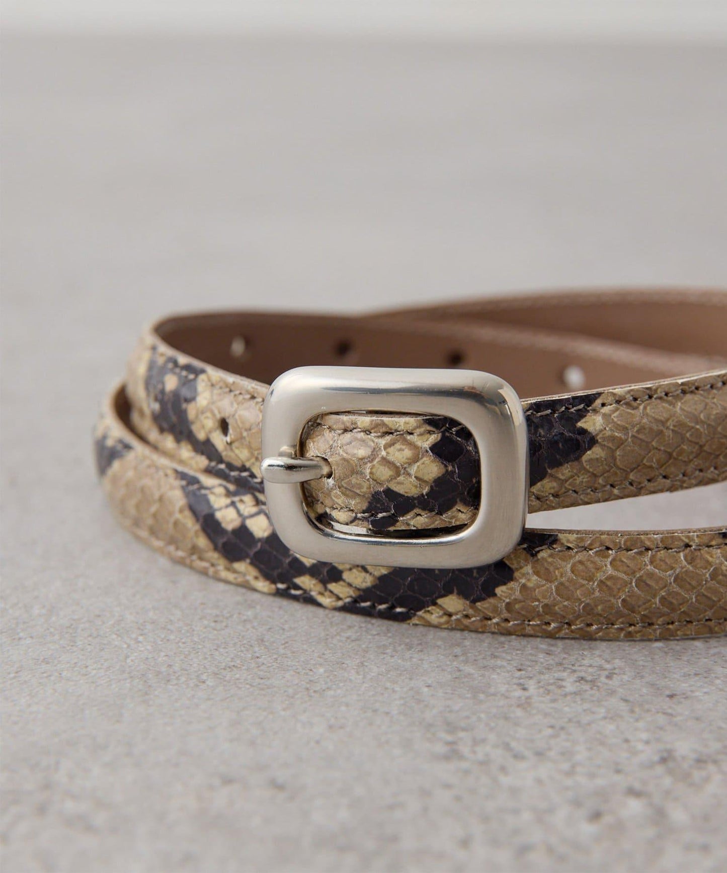 【Hoaw.】壓紋蟒蛇紋細腰帶