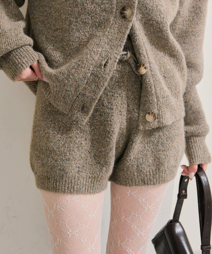 限時特惠!! 今日23:59截止 帶裝飾牌針織褲