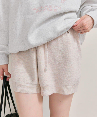 限時特惠!! 今日23:59截止 帶裝飾牌針織褲