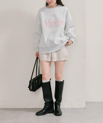 限時特惠!! 今日23:59截止 帶裝飾牌針織褲