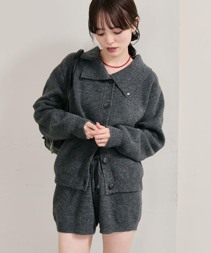 限時特惠!! 今日23:59截止 帶裝飾牌針織褲