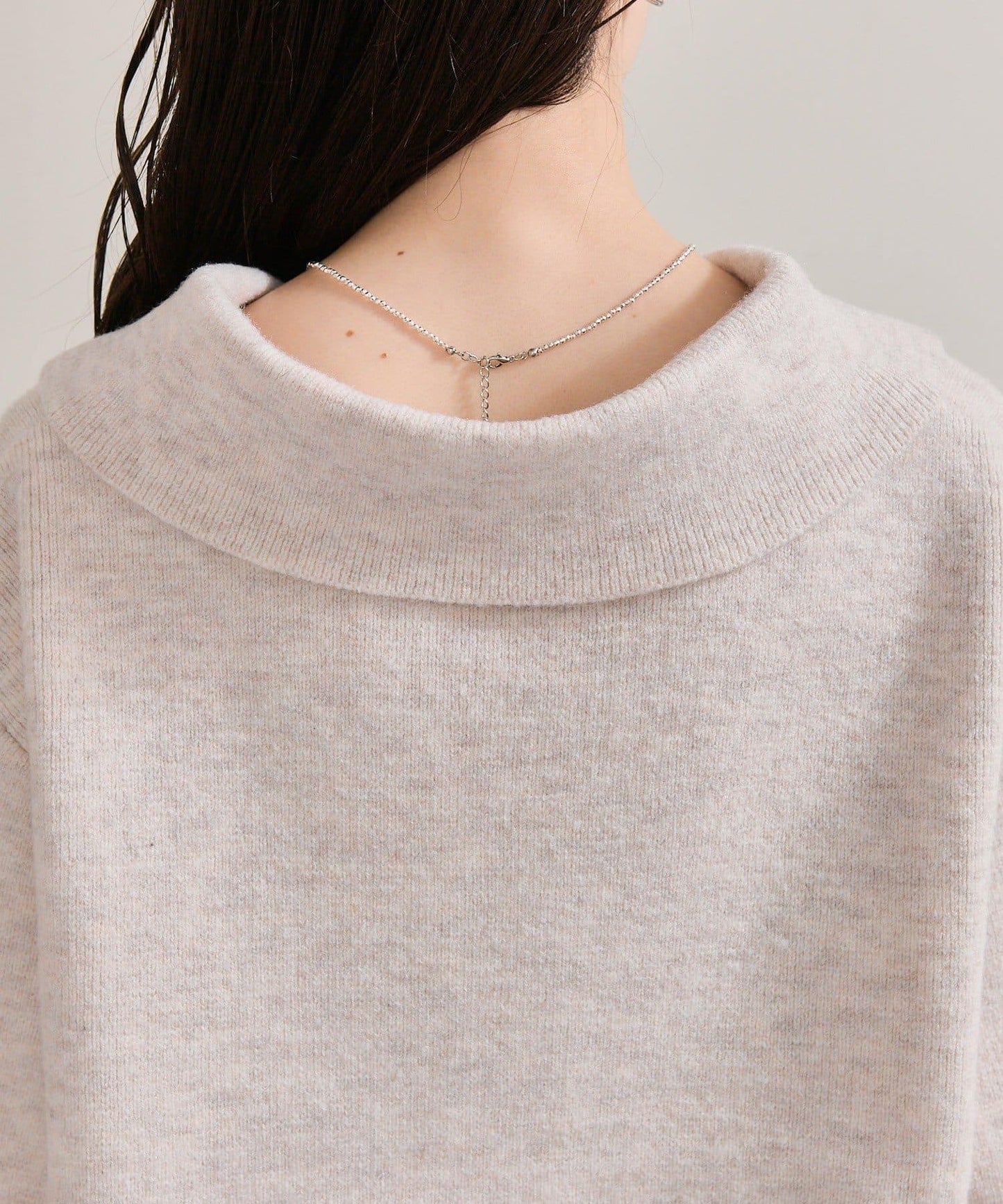 帶領片針織開衫