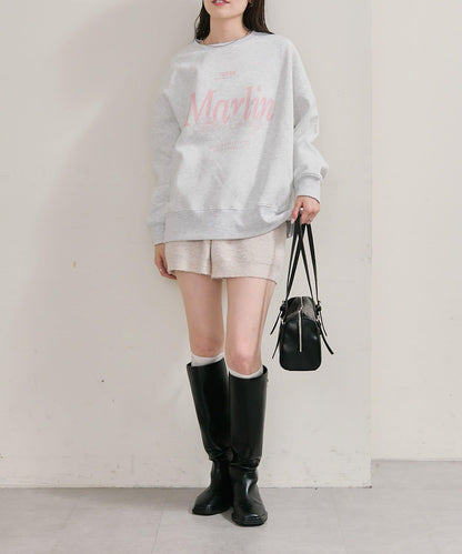 限時特惠!! 今日23:59截止 帶裝飾牌針織褲