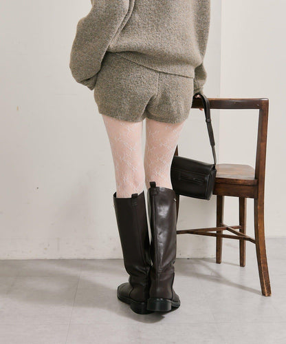 限時特惠!! 今日23:59截止 帶裝飾牌針織褲