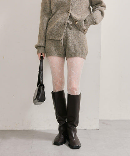 限時特惠!! 今日23:59截止 帶裝飾牌針織褲