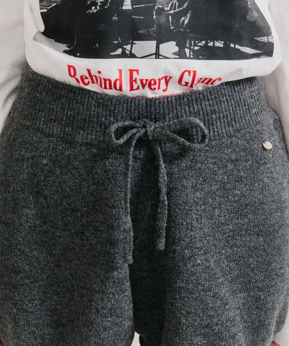 限時特惠!! 今日23:59截止 帶裝飾牌針織褲