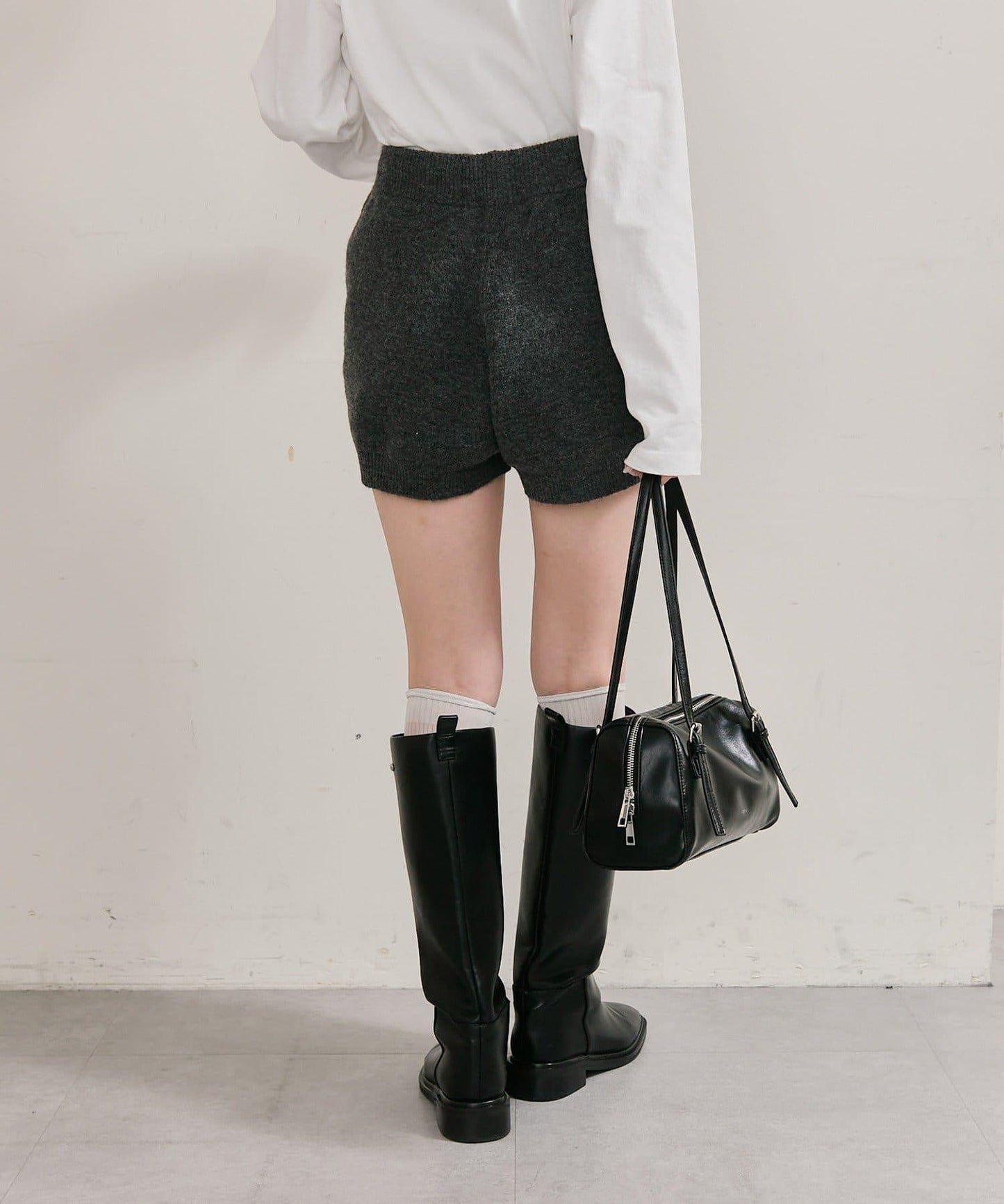 限時特惠!! 今日23:59截止 帶裝飾牌針織褲