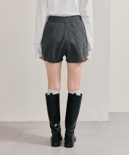 限時特惠!! 今日23:59截止 帶裝飾牌針織褲