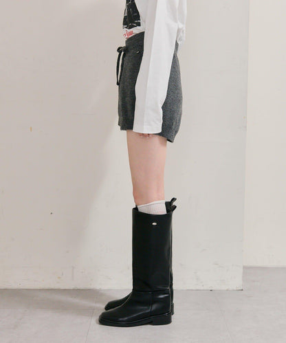 限時特惠!! 今日23:59截止 帶裝飾牌針織褲