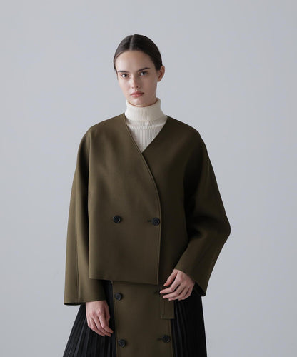 菱格三層交織夾克