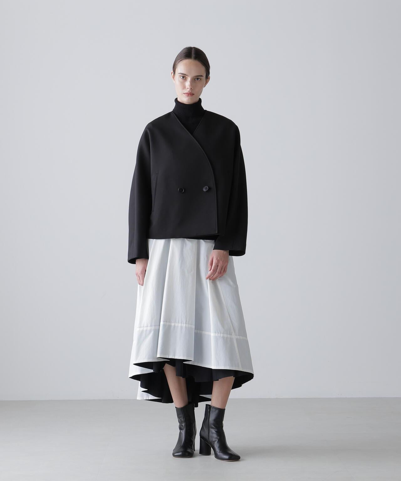 菱格三層交織夾克